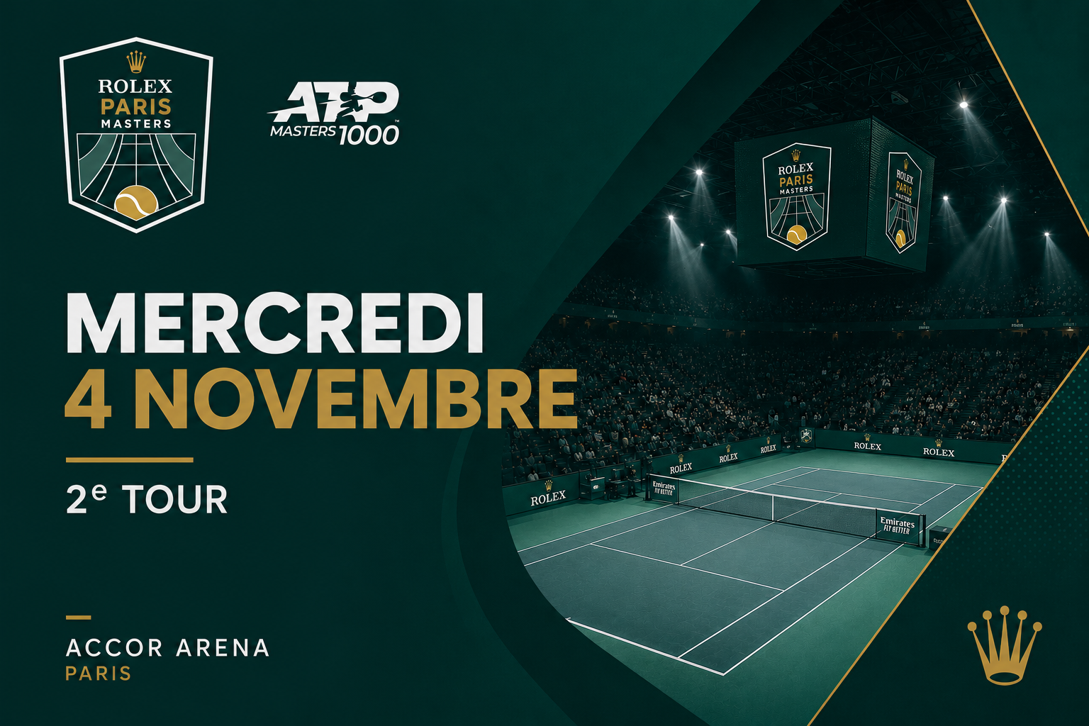 Rolex Paris Masters 2026 – Mercredi 4 novembre – 2e Tour